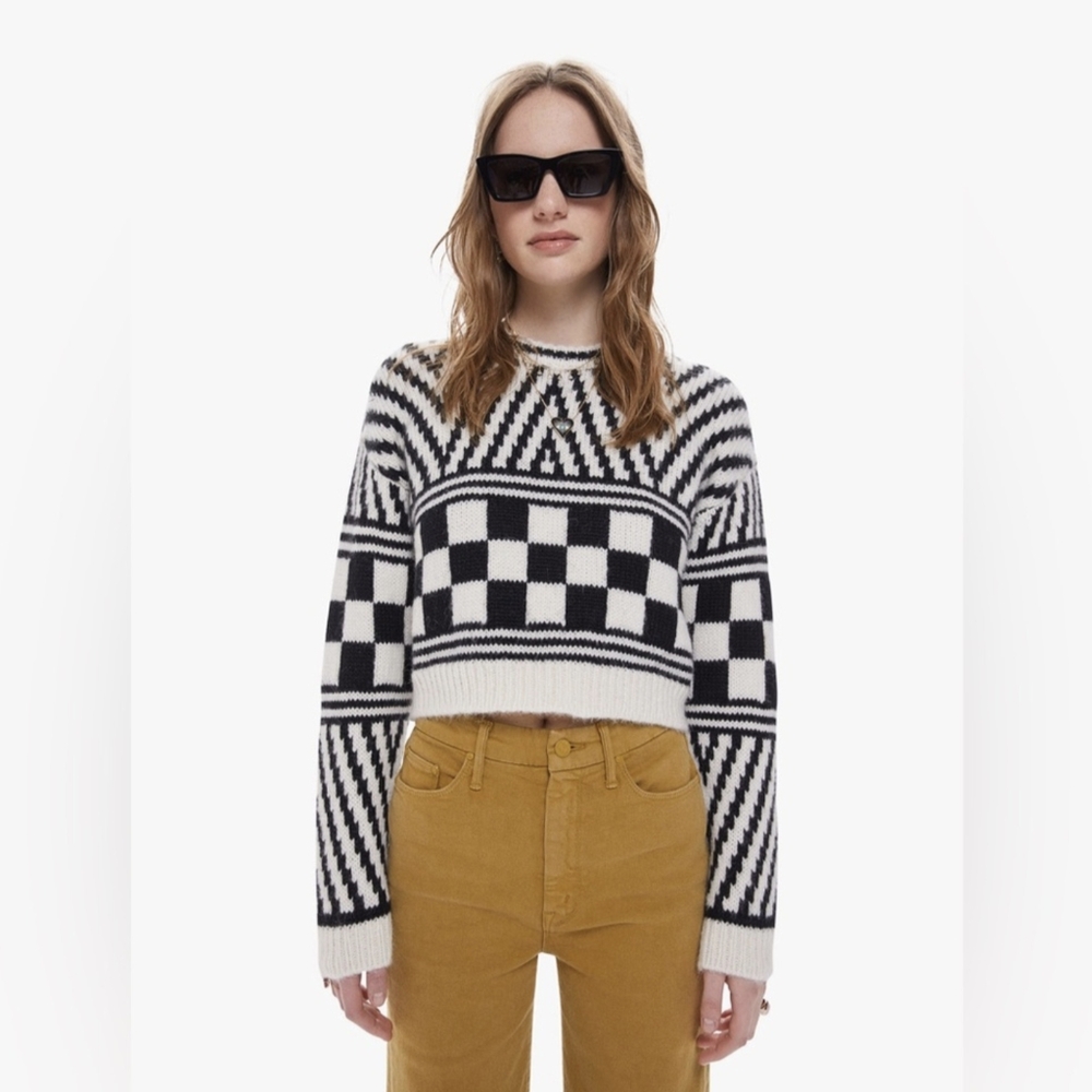 NWOT MOTHER Cropped Sweater